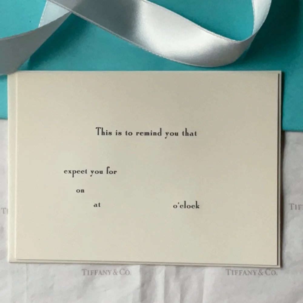 🌹 TIFFANY & CO. INVITATIONS 🌹 NWOT 🌹